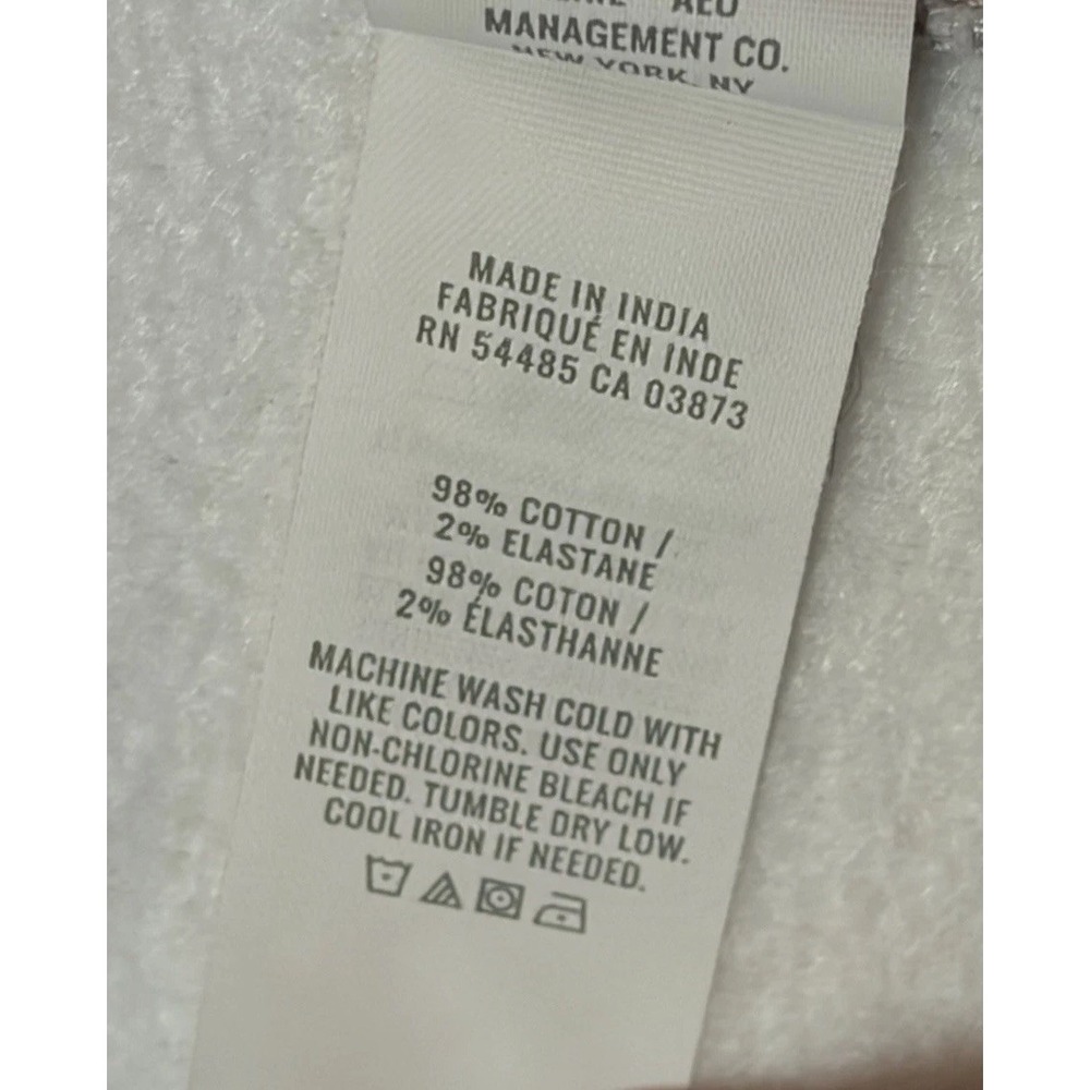 Aerie High Rise Corduroy Shorts Raw Hem Pocket Elastic waist 4" inseam Grey XL - Picture 6 of 10
